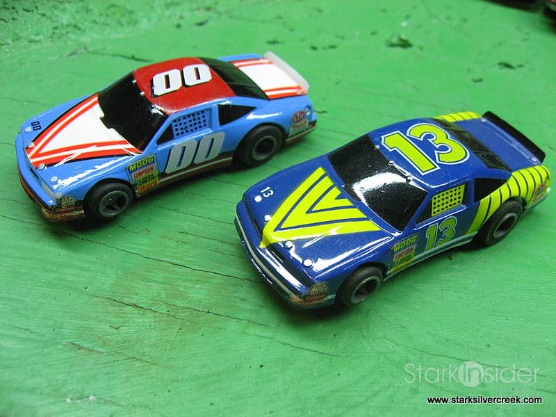 In Photos HO Scale 4 lane slot car track