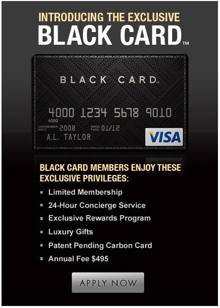 Is now the right time for Visa to launch 'Black' credit card for $495 per  year?