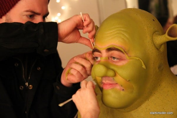 It's not easy being green. The makeup effects are film caliber.