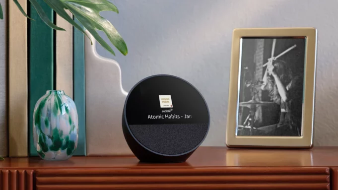 All-new Amazon Echo Spot (2024 release), Smart alarm clock with vibrant sound + Alexa